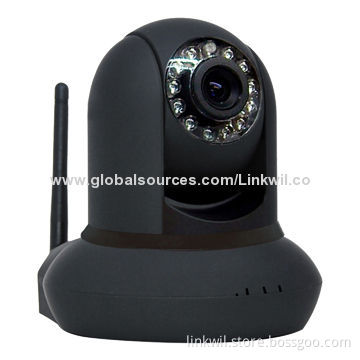 Megapixel IP Camera, Supports Onvif, SD Card, Remote Pan/Tilt and Two-way Audio